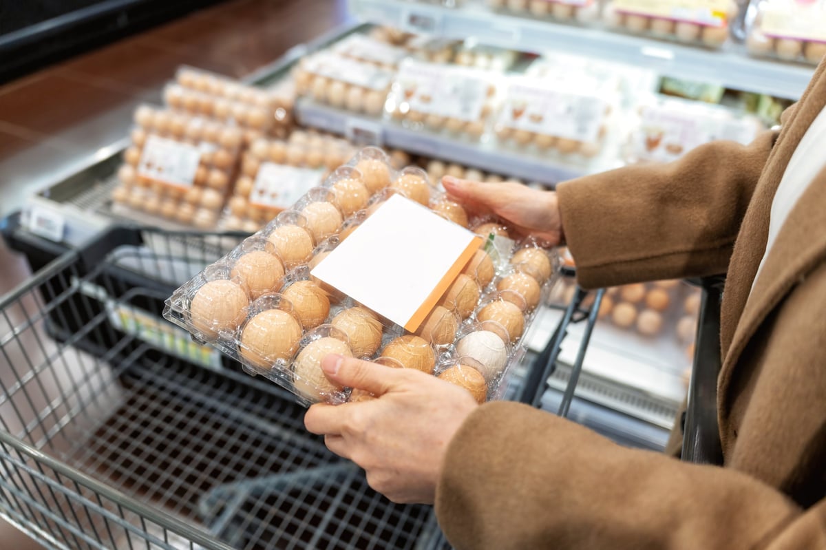 Caja de 180 huevos orgánicos